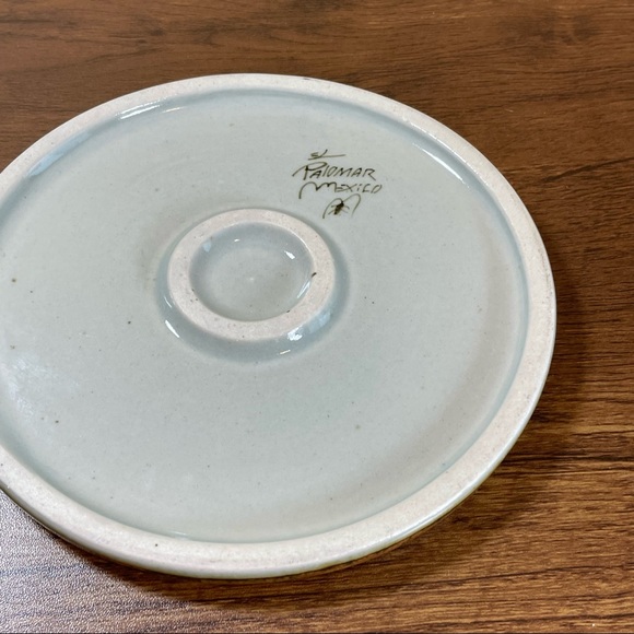 Ken Edwards El Palomar Bird Butterfly Flowers Round Trivet Mexican Pottery - Picture 4 of 6